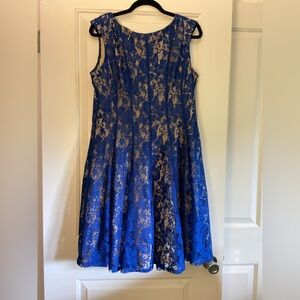 Gabby Skye Sleeveless Floral Lace Dress, Women's Size 16